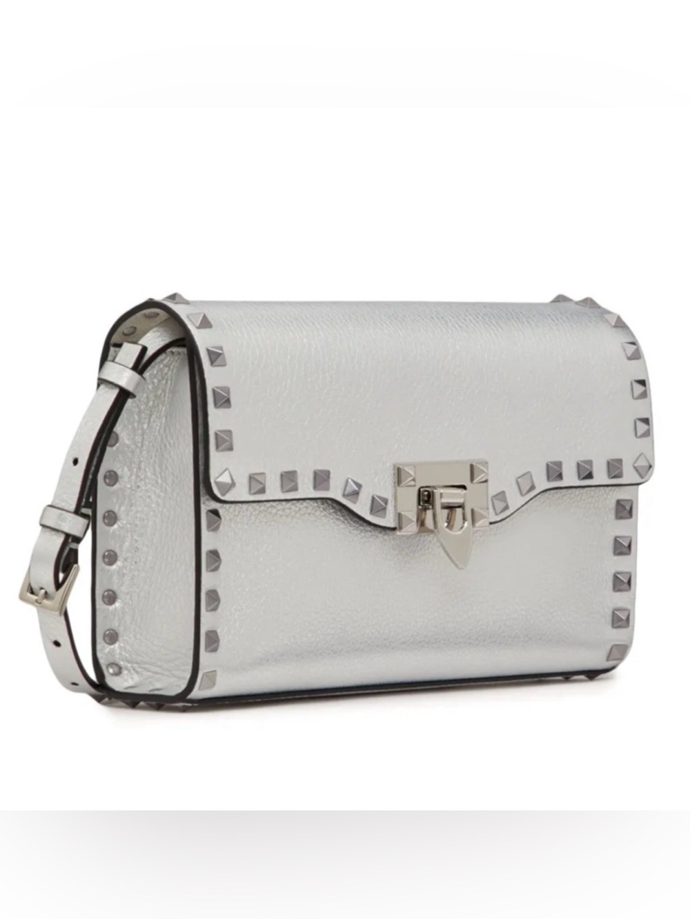 Valentino Garavani Rockstud Grey Handbag